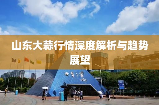 山东大蒜行情深度解析与趋势展望