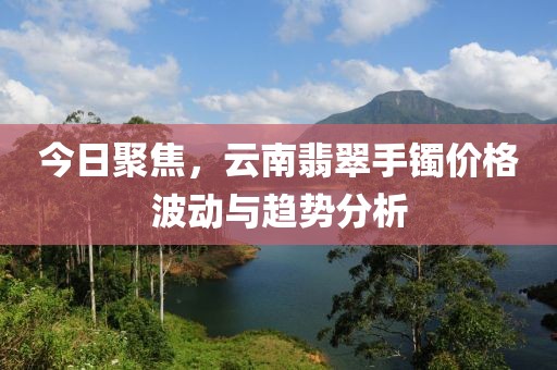 今日聚焦，云南翡翠手镯价格波动与趋势分析