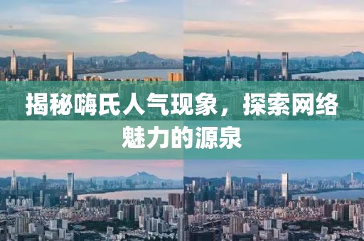 揭秘嗨氏人气现象，探索网络魅力的源泉
