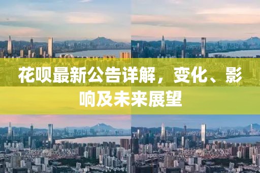 花呗最新公告详解，变化、影响及未来展望
